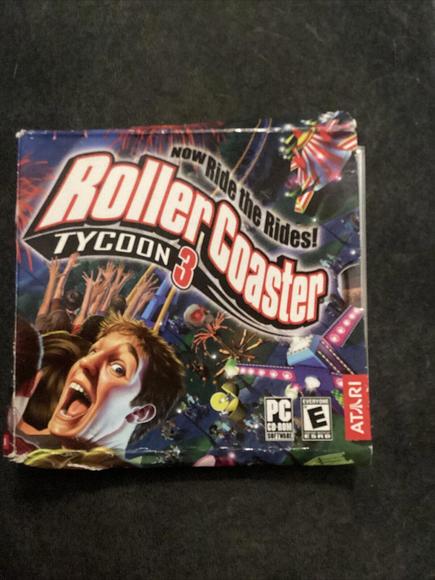 Roller Coaster Tycoon 3 PC CD-Rom Video Game Scholastic Atari With CD Key - Picture 1 of 1